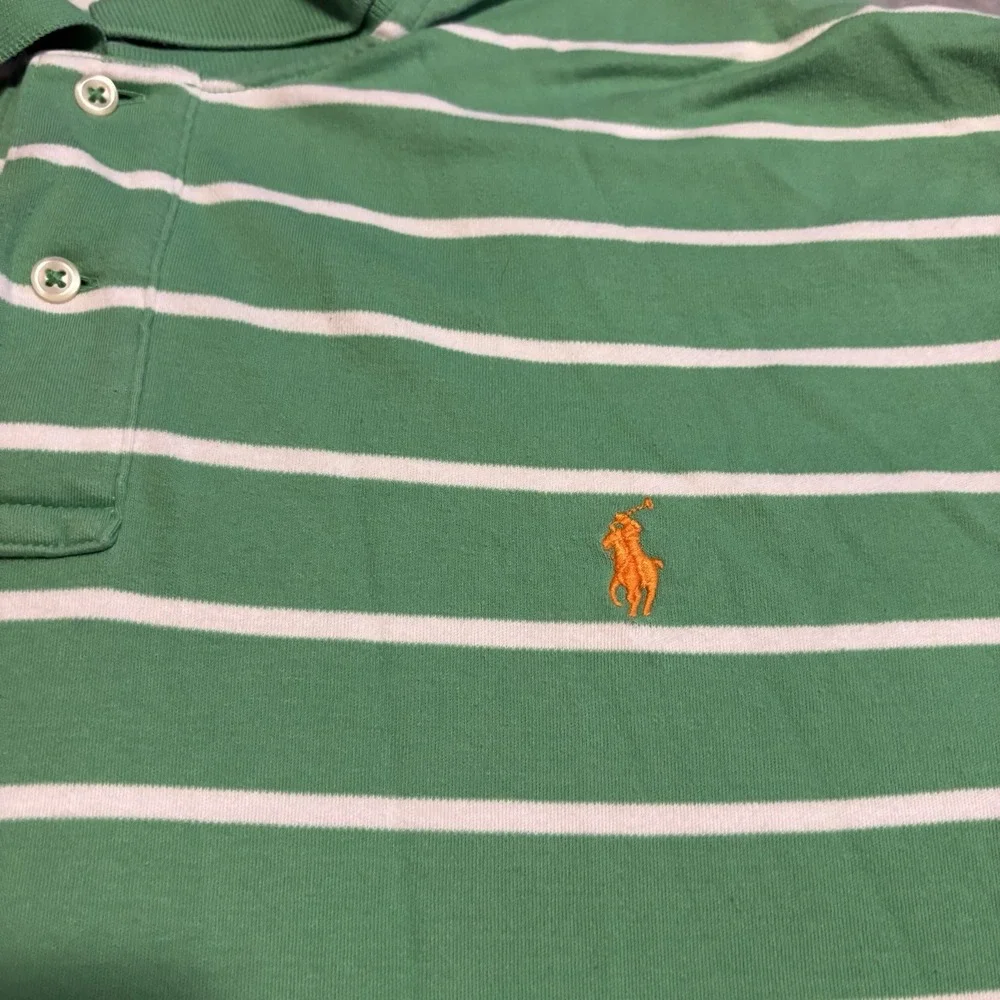 Polo Ralph Lauren Men's XL Short Sleeve Green & White Polo Shirt